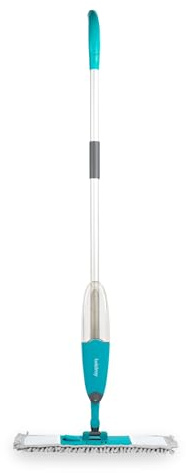 Beldray Trapeador en Aerosol Anti-bac, Limpiador de Suelos Duros 3 en 1, Polvo, Exfoliante y Pulido, Almohadillas Lavables a máquina, tratado con piritiona de Zinc, Tanque de Agua Integrado de 640 ml