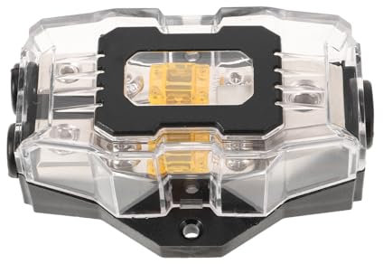 BESTYASH 80a Blocco Fusibile Amplificatore Audio Per Auto Vie Portafusibile Distribuzione Stabile Per Audio