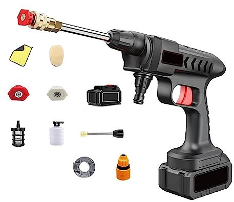60BAR 30000mAh Idropulitrice For Auto Ad Alta Pressione Senza Fili Autoadescante Sostenere Il Lavaggio 300W Pistola Ad Acqua For Lavaggio Auto Con Batteria Agli Ioni Di Litio Potente Facile