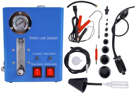Détecteur de à Double, EVAP Machine à Fumée 12V, détecteur de Fuite avec indicateur de Pression & débitmètre, Double Mode détecteurs de Fuite pour Motos, motoneiges, ATV, camions, Bateaux Hopzty