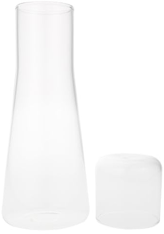 Toyvian Jarra de Agua Fría de Vidrio de 750 Ml Transparente, Hervidor para Enfriar Bebidas, Resistente y Apta para Jugos y Agua Potable en Hogar y Fiestas