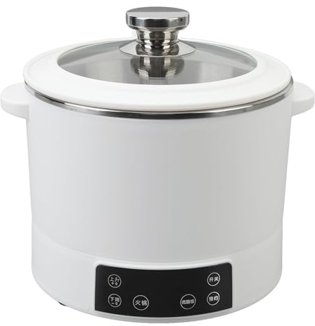 Cuociriso A Basso Contenuto Di Carboidrati Da 3 Litri Con Sollevamento Automatico Cuociriso Con Rimozione Dello Zucchero Da 1500 W Separazione Riso-acqua Acciaio Inossidabile 304(White)