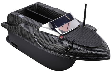 Acouto Barca con Esche da Pesca RC 800 M Guida con Telecomando Auto Course RC Fish Finder Barca con Luce Notturna per Piscine e Laghi Esca da Crociera a Punti da Pesca RCBarca con Esche da RCRemote