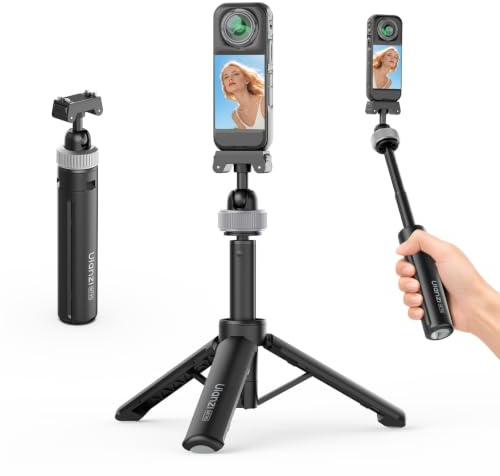 ULANZI MT95 Mini Selfies-stativ för Insta360 X5/X6 | Snabb magnetisk stängning, 360° kulled, 3 i 1, mini lätt och fickstativ