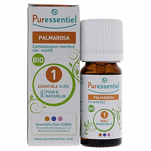 Puressentiel - Huile Essentielle Palmarosa - Bio - 100% pure et naturelle - HEBBD - 10 ml