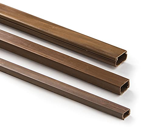 FAMATEL – Minicanal Efecto Madera | 10 x 20 mm | Madera adhesiva | 2 m