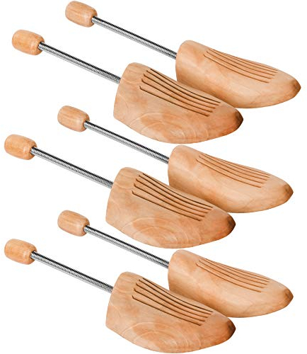 TecTake 800595-3 Paia Tendiscarpe, Pregiato Legno di Loto, Universale per Scarpe da Donna e da Uomo - Disponibili in diverse Misure (39-41 | No. 403018)