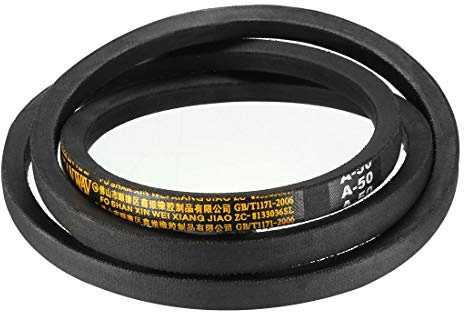 sourcing map A50 Drive V-Belts 50 Inner Length 13mm Width 8mm Thick JIS Standard A-Section Rubber Drive Transmission Belt
