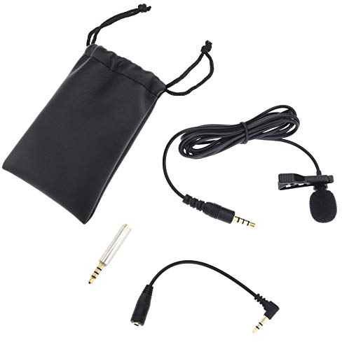 OTOTEC Lavalier-Mikrofon, omnidirektionales Mikrofon-Set, professionelle Mini-Smartphones, Clip-On-Mikrofon, Geräuschunterdrückung, Mikrofon für Blogger, Voice-Podcast, Interview, Video