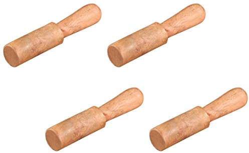 EXCEART 4 Piezas Martillo de Cuenco de Mazos para Cuencos Varilla de Madera Sonoro Tibetano Herramienta para Yoga
