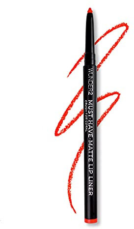 WUNDERBROW MUST-HAVE-MATTE LIP LINER Long Lasting Twist Up Matte Lipliner, Crush For Coral