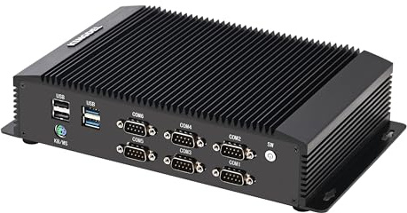 KINGDEL Mini Gaming PC 10th Gen. Core i7-10510U 8MB Cache CPU 8G DDR4 RAM 128GB SSD HD(4K@24Hz) Outputs 8xUSB 2xRJ45 1xGPIO 6xCOM WOL Desktop Computer