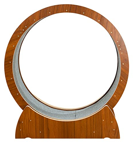 Katzenlaufrad Katzenlaufrad Braun, Anti-Quetsch-Katzenlaufband für Wohnungskatzen, Hochleistungs-Katzenlaufrad, Multifunktionales Katzenspielzeug / Haustierspielzeug / Katzenrad ( Size : 80cm/31.5 )