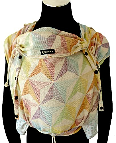 Didymos DidyKlick 4u Babytrage - Halfbuckle Tragehilfe Zephyr - für Babys und Kleinkinder von 3,5kg bis 20kg - ergonomische Sitzhaltung - Bauchtrage - Hüfttrage - Rückentrage