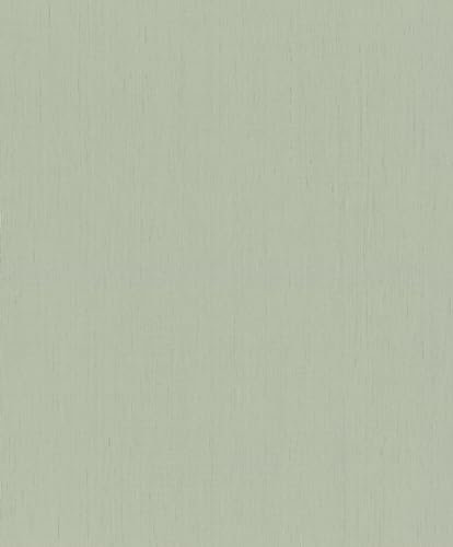 Rasch Vliestapete Hellgrün Einfarbig Struktur Leinen Optik 746136