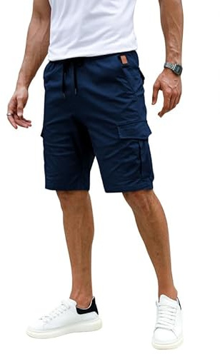 Elegancity Mens Combat Cargo Work Shorts Casual Summer Cotton Jogging Short Regular Fit with Pockets S-XXL