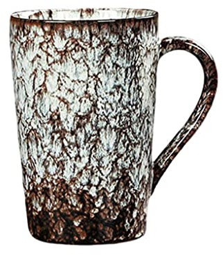 WNDUOKXH Tazza in Ceramica Bicchieri Contenitori per liquidi per la casa Ceramica Bevanda Acqua Bevanda Portabicchieri Regalo di Compleanno, Bianco