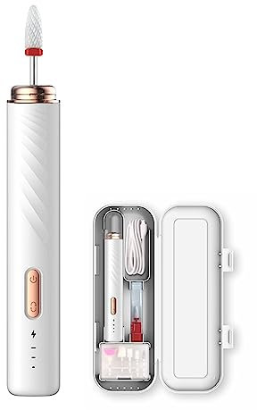 TEmkin Electric Nail Drill Professional 15000RPM Wireless Nail Drill Machine, Electric Nail Sander, Cordless Rechargable Manicure Machine, Milling Cutter Nail Machine for Acrylic, Gel Nails