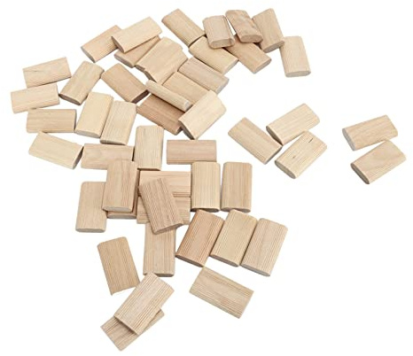 Tenons Domino Bois Hêtre 8x40mm Lot de 50 Pièces Chevilles Bois pour Systèmes Menuiserie Fabrication Meubles Assemblages Cadres et Armoires