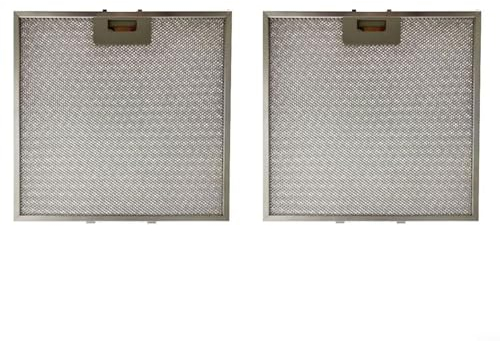 Dunstabzugshaube Metall Fettfilter Mesh Abdeckung Küche Metall Dunstabzugshaube Filter für Dunstabzugshaube/Dunstabzugshaube Entlüftung 320 × 320 x 9 mm (2 Stück)