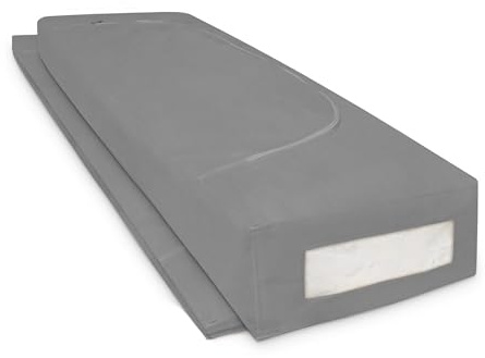 COVER IT Unterbett Aufbewahrungsbox - Kleiderschrank Organizer für Bettdecken Grau 105x50x16cm - 2 Stück Klamotten Aufbewahrung Aufbewahrungstasche Kleidung Kleideraufbewahrung