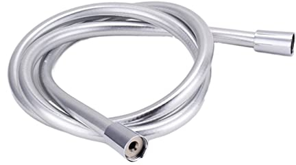 LXZSMH Ersatz-Duschschlauch, PVC-Hochdruck-Brauseschlauch aus glattem PVC in Silber und Schwarz for Badewanne, Handbrause, Flexibler Duschschlauch (Farbe: PVC, 1 m, Schwarz) (Color : PVC 1.2m Silver)
