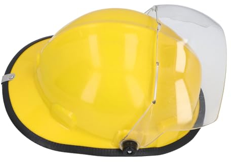 Feuerwehrhelm, Feuerwehr Schutzhelm mit Hitzebeständigem Gesichtsschutz, Stoßfest, Vollständiger Kopfschutz, Feuerwehr Schutzhelm für Arbeit, Zuhause, Feuerwehrmann