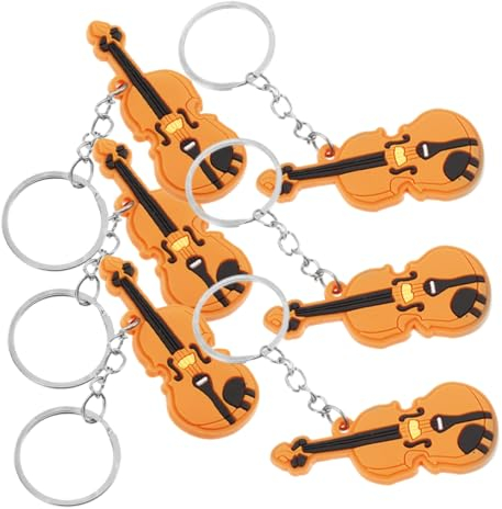 NAMOARLY Hängender Violinen-schlüsselanhänger Sound-schlüsselanhänger für Musikpartys Taschen-hängeornament Violinen-hängedekoration