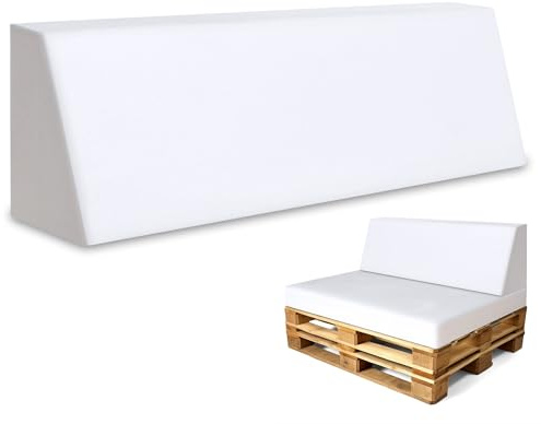 Amazinggirl Schaumstoffplatte Palettenkissen Keilkissen Bodenmatratze Rückenkissen 120x40 - Ideal für Palettenmöbel & Bett Oeko-Tex-Zertifikat