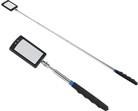 WPKD BLUEIY Specchi di Ispezione Telescopici,Specchio Telescopico con Illuminazione a LED, Girevole a 360 Gradi Telescopico,per l'ispezione di Veicoli(5 * 8cm)