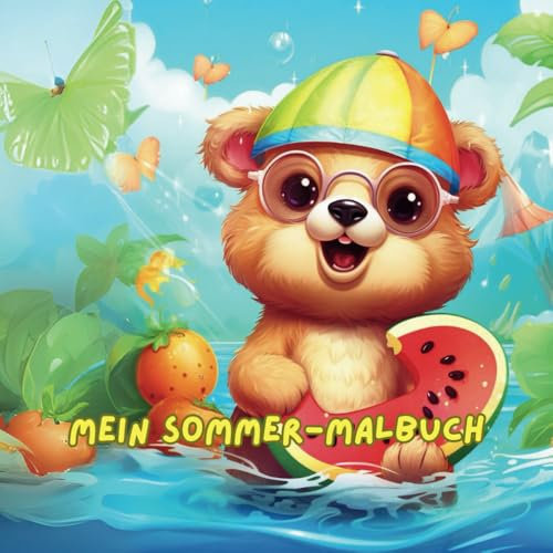 Mein Sommer-Malbuch: 50 zauberhafte Sommermotive für Kinder und Erwachsene – Kreativer Ausmal-Spaß für zu Hause und unterwegs