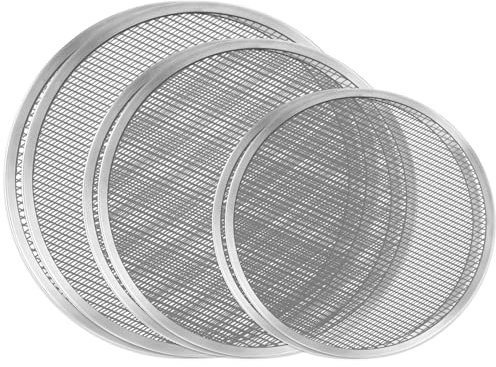 MEIDIV 6 Pack Mesh Pizza Screen，8 in 10in 12in Mesh Pizza Trays for Oven Non Stick