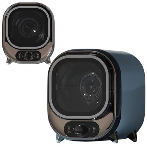 ZyKnaurral Petit sèche-Linge électrique Portable, sèche-Linge Compact à Chargement Frontal de 450 W avec Seau en Acier Inoxydable d'une capacité de 0,8 kg, adapté aux Appartements et aux dortoirs