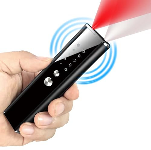 EWENYS Detector Camaras y Microfonos Ocultos, Detector de Camara Espia Invisible, Detector de Señales RF, Anti Espía para Localizador GPS, Cámaras Inalámbricas para Hotel, Hogar, Oficina