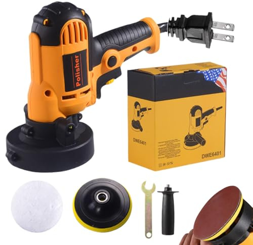 Lucidatrice a tampone, lucidatrice per auto Tampone per cera per auto 220 V | Lucidatrice multiuso per auto, smerigliatrice per riparazione carrozzeria, per levigatura auto, barca