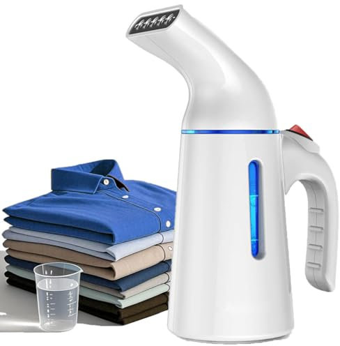 OLAYMEY Ferro da Stiro Verticale da Viaggio, Stirella Verticale Portatile 700W, Ferro da Stiro da Viaggio Leggero, 40S Riscaldamento Rapido, 120ML Ferro da Stiro a Vapore per Ufficio e Casa