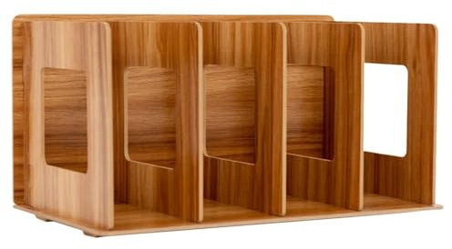 GLigeT CD Halter CD-Container, Tischplatte, Bücherregal, einfaches Büro-Schallplattenregal, Desktop-Speicher-Organizer, Dateien DVD Halter