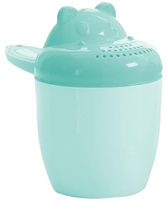 Weqizuerqi Gobelet de Bain pour bébé pour Laver Les Cheveux, gobelet d'arrosage de Bain pour bébé | Bec verseur épais de Dessin animé sécurisé pour Le Lavage des Cheveux des et Le Bain Douche