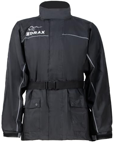 Zorax Veste de pluie imperméable unisexe pour adulte, Noir , 4XL