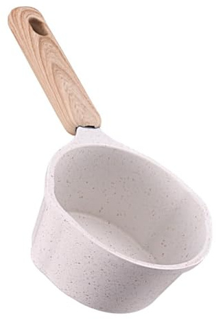 ROMISBABA Pot De Lait Avec Double Bec Verseur Mini Casserole à Beurre Et Casserole à Sauce Pour Cuisson Résistante Saleté Et Facile à Nettoyer