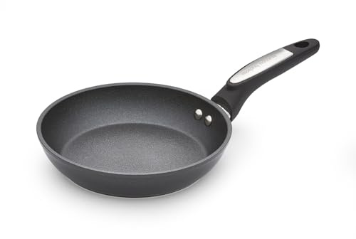 Morphy Richards Frying Pan, Forged Aluminium Ceramica, 20cm, Non Stick Coating, Soft Touch Handles, Suitable for All Hobs, Black, 850001