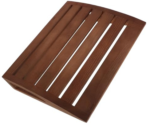 PAMINGONO Reposacabezas Ergonómico de Madera para Sauna, Cojín Cervical Transpirable y Absorbente, Tamaño 38 X 30 X 7 Cm, Accesorio para SPA y Sala de Vapor, Soporte para Cuello y Descanso