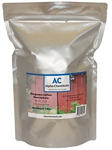 Manganese Sulfate Monohydrate - 32% Mn - 5 Pounds