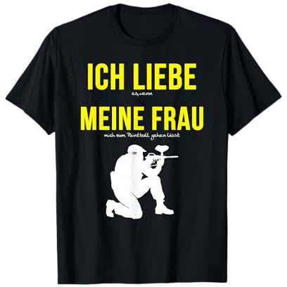 Paintball TShirt Ich Liebe Meine Frau Spruch Geschenk Shirt T-Shirt