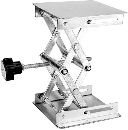 Labor Hebebühne, Scherenlift Laborlift Hubtisch Edelstahl Labor Hebebühne Ständer Rack Schere, 100x100x160 mm