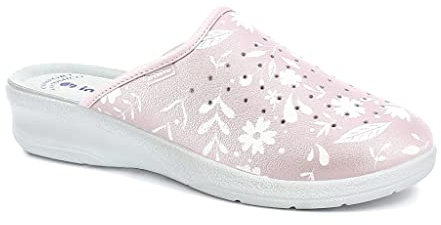 inblu Colorati Zoccoli Floreali, Donna, Rosa, 39 EU