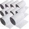 ECI - 10 strisce frangivista in polyrattan per recinzioni a doppia asta, rattan sintetico, 19, 255 cm, colore bianco