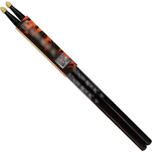 ZYCSKTL Schlagzeugstöcke 1 Paar, Anfänger Üben 5A/7A Hard Maple Drumsticks, Mit Tropfenförmiger Spitze, Zubehör Für Schlaginstrumente, 9 Farboptionen (Color : Black, Size : 7A*1 Pair)