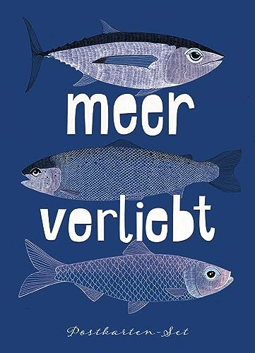 meer-verliebt Fische: 10 Postkarten aus Naturpapier