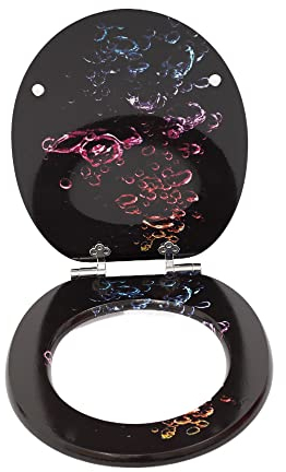 SINOBATH Wc Sitz Mit Absenkautomatik,Viele bunte Motive,Toilettendeckel aus Holz,Stabile QualitäT,Einfache Montage